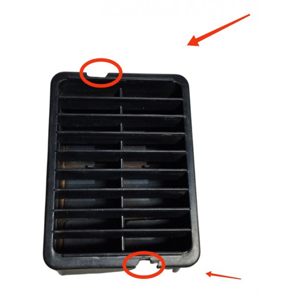 Grade Difusor Ar Esquerdo Coluna Vw Gol 1996 (detalhe)