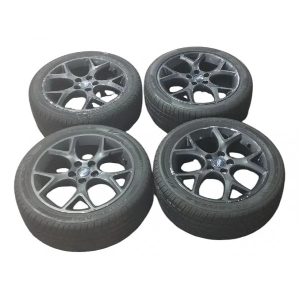 Jogo Roda Focus Titanium Aro 17 C/pneu 2014 2015 Preto