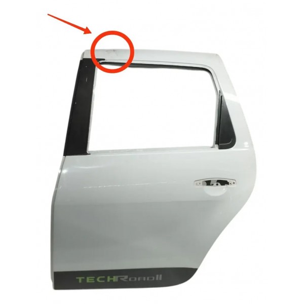 Porta Traseira Esquerda Duster 2013 2014 Á 2017 (detalhe) Traseira Esquerdo Branco