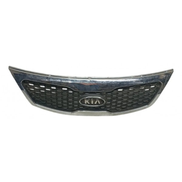 Grade Dianteira Kia Sorento 2010 2011 2012 2013 Detalhe Prateado Brilhante