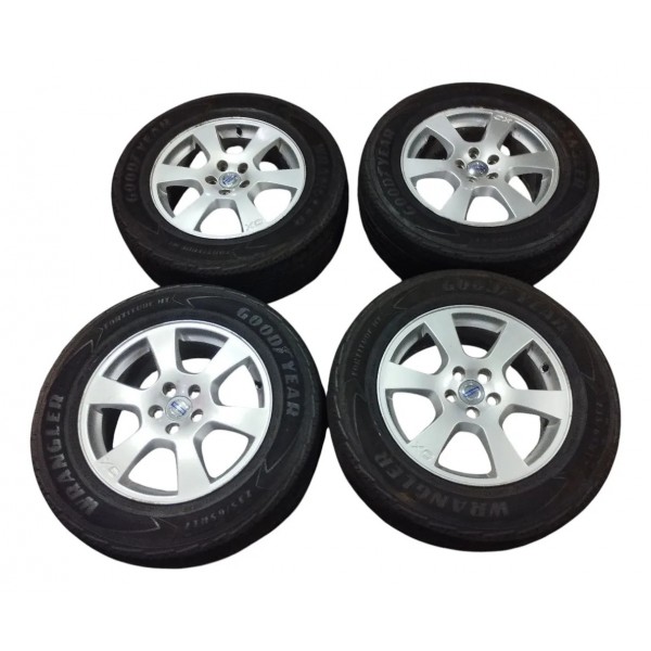 Jogo Rodas Volvo Xc60 T5 T6 Aro 17 C/ Pneus 2010 Á 2012 Prateado