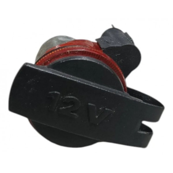 Tomada 12v Acendedor Gol 2005 2006 2007 2008 Preto