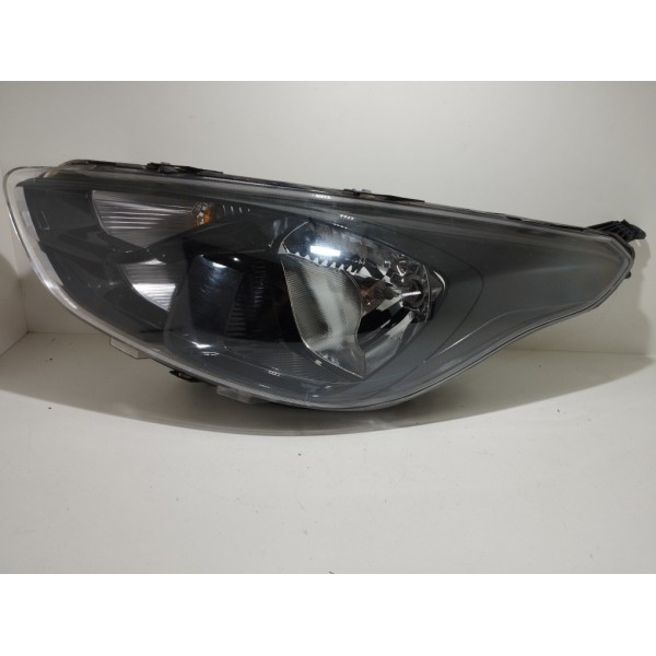 Farol Esquerdo Ford Ka Fumê 2018/2021 Friso Preto S/detalhes