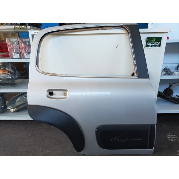 Porta Trás/direita Uno Way 2014/2020 (prata, Lisa, S/riscos)