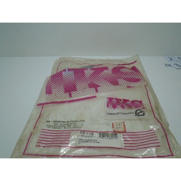 Cabo Acelerador Volkswagen Gol Saveiro 1600 Ar 8v 1984-1986
